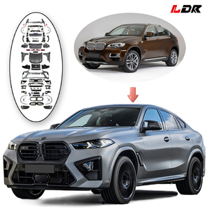 Kit de Carrocería para <span class=keywords><strong>BMW</strong></span> X6 E71 2007-2015, Actualización al Estilo G06 <span class=keywords><strong>X6M</strong></span> F96 2026, Nuevo Kit de Reestilización, Faros Delanteros, Parachoques, Rejilla, Guardabarros - Product Image 1