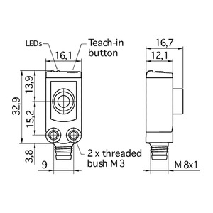 Sensor Ultrasónico Microsonic Sks-15D para Metal, 99% de Precisión, Aplicación Hummer - Product Image 3