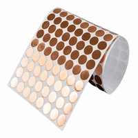 Puntos de Lámina de Cobre Troquelados de Fábrica, Alta Conductividad, Material de Blindaje EMI Delgado y Flexible, Puntos de Lámina de Cobre