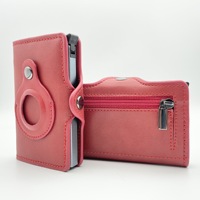Porte-cartes POP-UP en cuir véritable, Design personnalisé, portefeuille Slim avec étiquette Air intelligente, Apple Air Tag, collection 2021