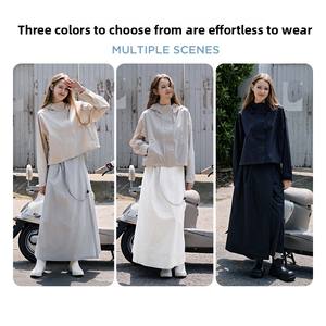 Las faldas de lluvia ultra finas personalizadas, Las faldas cortas impermeables y los pantalones de lluvia se pueden empaquetar como faldas cortas e impermeables a prueba de viento - Product Image 5