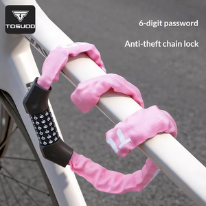 Candado de Seguridad Antirrobo de Acero de Nuevo Estilo TOSUOD Captain Tas, Candado Manual con Combinación, Cadena/Transmisión por Engranajes para Bicicletas, Candado Portátil de 1 Metro - Product Image 2