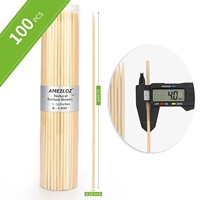 Natuurlijke Koreaanse bamboe spiesjes groothandel, voedselveilig, wegwerpbaar, BBQ kebabspiesjes, milieuvriendelijk, biologisch afbreekbaar, lange steel, barbecue