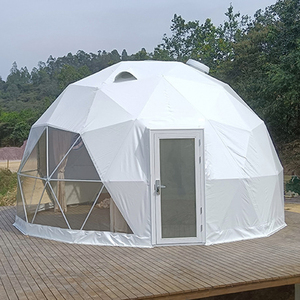Tente dôme géodésique FEAMONT 6m transparente, ignifuge, résistante aux UV, imperméable, pour jardin, hôtel, glamping - Product Image 1