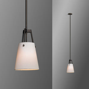 Nouveau design Jonathan Browning éclairage en laiton clair <span class=keywords><strong>corniche</strong></span> en lin moderne suspension lustre de style américain pour salle à manger - Product Image 2