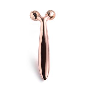 Customizable Simple Rose Gold Body Facial Roller Massager Face <b>Massage</b> <b>Tool</b> - Product Image 1