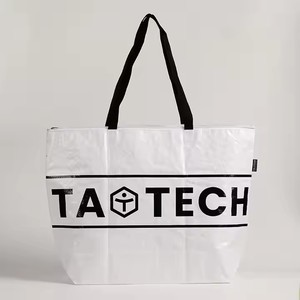 OEM/ODM Sac fourre-tout personnalisé Sac à provisions en nylon réutilisable tissé en PP laminé écologique avec logo personnalisé et couleur promotionnelle - Product Image 5