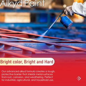 Pintura Anticorrosiva Alquídica 1K <span class=keywords><strong>para</strong></span> Interiores y Exteriores, Color Personalizado, Precio de Fabricante, Recubrimiento <span class=keywords><strong>para</strong></span> Metal, Mejor Protección Anticorrosión - Product Image 2
