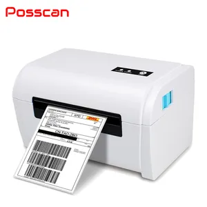 Impresora térmica de etiquetas, máquina de impresión de código de barras, USB, color azul, 4x6, Envío Gratis