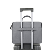 Housse d'ordinateur portable en polyester léger, écologique, imperméable, avec logo personnalisé, pour ordinateurs de 13, 14 et 15 pouces