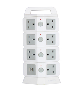 Factory Price JUNWEI 8 Way 2 USB Anti-Static <strong>Power</strong> <strong>Socket</strong> <strong>Extension</strong> Lead Usb <strong>Power</strong> Strip - Product Image 3
