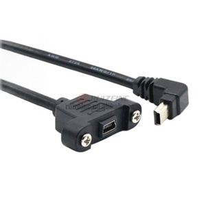 Micro Usb macho a hembra extensión orejas <span class=keywords><strong>Mike</strong></span> 5 pines con orificio de tornillo Ll puede arreglar cable de datos - Product Image 6