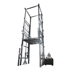Ascenseur hydraulique à chaîne pour marchandises, élévateur de marchandises, ascenseurs verticaux portables guidés avec certification CE - Product Image 1
