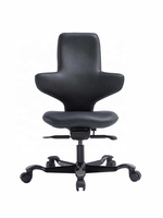 Silla Ergonómica de Oficina Tipo Sillín, Postura Dinámica al Sentarse, Silla de Equitación con Altura Ajustable y Base Giratoria