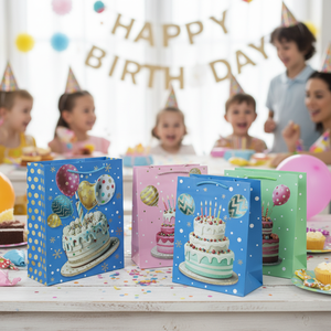 Sac cadeau pour anniversaire avec confettis 11,8' x 16,5' x 4,7' 72 pièces/boîte Favors de fête Modèle 377998 - Product Image 3