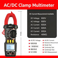 ANENG PN107 Auto Digital Clamp Meter CAT II 600V AC/DC Tegangan Multitester True RMS 4000 Count Pengukuran Kapasitansi