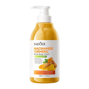 Gel douche exfoliant au curcuma et à la nicotinamide de haute qualité pour le nettoyage - Lotion corporelle - 520 ml - Product Image 1
