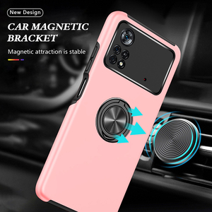 Funda de teléfono con anillo magnético para Xiaomi Poco, F4, C40, M4, X4 Pro, 5G, con función de soporte, venta al por mayor