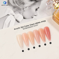Marque privée professionnelle Meilleur Poly Gel 15ml Soak off Uv Led Nude Acrylique Nail Extension Poly Gel Nail 54 Couleurs