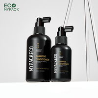 ECOMYPACK Flacon pompe à lotion en plastique PE rond Boston noir mat en paille de blé 100ml 250ml 500ml