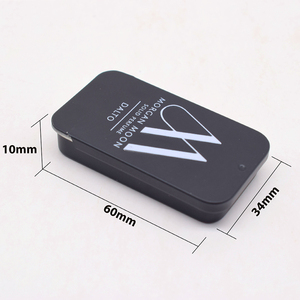 مخصص منقوش شعار مطبوع ذهبي أبيض أسود مزخرف صلب حاوية عطر طبيعي مرطب شفاه مستطيلي نعناع غطاء منزلق قصدير - Product Image 4