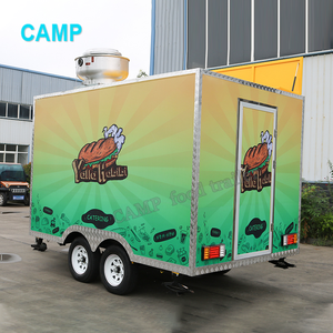 Carrello per gelato a basso prezzo carrello per frutta Snack Food Truck Mobile Restaurant 3m Mobile Food Trailer Mini - Product Image 3