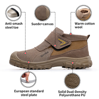 Bottes de sécurité GUYISA, nouvelle mode d'hiver, norme européenne, embout en acier, série soudeur, bottes de sécurité pour hommes