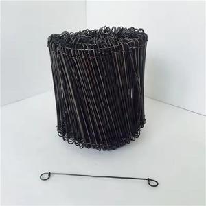 200mm × 1.5mm黒のアネールワイヤートトワイヤー亜鉛メッキ鉄ネクタイワイヤー二重ループタイワイヤーバンドル - Product Image 2
