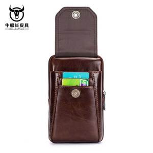 Moda kanca çanta kemeri çanta deri erkek rahat küçük bel çantası 6.4 inç cep telefonu için uygun - Product Image 5