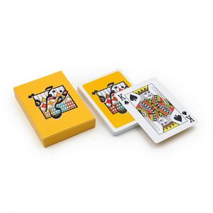 Juego de naipes de PVC de plástico Baloot personalizado para fiestas y parejas, juegos de cartas de papel de impresión <span class=keywords><strong>a</strong></span> todo color para adultos y familias - Product Image 2