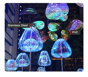 Outdoor Color Bubble Ball Stehende Pole Landschafts beleuchtung Einkaufs zentrum Atmosphäre Dekorative Lichter