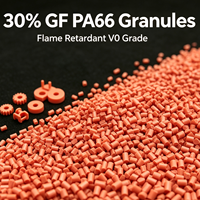 Granulés de résine UL94 V-0 PA66 GF30 FR, Nylon PA66 ignifuge renforcé de fibres de verre, Granulés de plastique technique haute rigidité