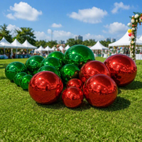 Ballon miroir en PVC coloré à vente chaude 100 cm Boules miroir brillantes Sphère miroir gonflable pour décoration