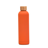 1000ml d'eau de grande capacité tasse bambou bois couverture simple petite bouche thermos tasse voyage sports de plein air bouteille d'eau