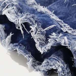 Sombrero Personalizado con Logotipo Bordado en 3D, Estilo Verano 2024, Sombrero de Pescador de Mezclilla Desgastada, Moderno, Vintage, con Borde Deshilachado - Product Image 6