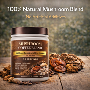 Mezcla de Café Instantáneo con Hongos, 5500mg de Melena de León, Reishi y Chaga <span class=keywords><strong>en</strong></span> <span class=keywords><strong>Polvo</strong></span>, Apoyo Inmunológico, 100% Puro, OEM/ODM para Compradores B2B - Product Image 5