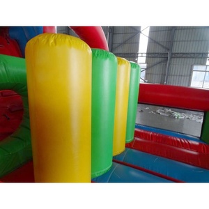 Komersial 40ft Wet And Dry Inflatable Bouncy Castle Slide Rintangan Tiup dengan Kolam Renang untuk Dewasa dan Anak-anak - Product Image 5