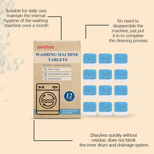 Tablettes de nettoyage pour lave-linge, nettoient efficacement la saleté et les taches dans le tambour de lave-linge et éliminent les odeurs désagréables - Product Image 3
