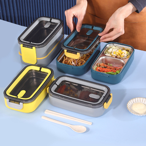 SUS304 tiffin custom lunch box kids stainless steel bento lunch box insulated microwave heated lunch box food