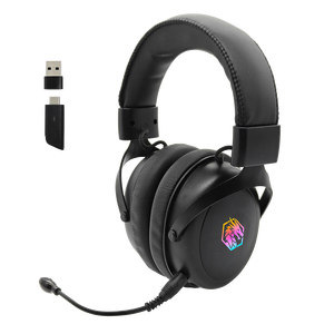 <span class=keywords><strong>Casque</strong></span> de jeu sans fil <span class=keywords><strong>Bluetooth</strong></span> 2,4 G pour e-sport avec éclairage RGB, faible latence, chargement Type-C pour ordinateur portable/<span class=keywords><strong>PC</strong></span>/téléphone - Product Image 5