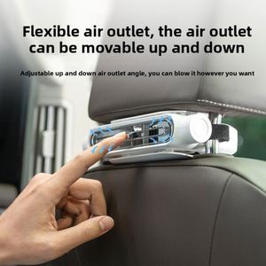 Compact Portable Car Headrest Bladeless Fan <b>USB</b> Powered Easy Install Seat Back Cooler Fan for Automotive Shop Fleet Use - Product Image 4