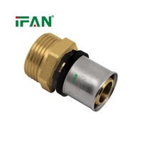 Raccord PEX IFAN, Raccord à sertir PEX 1/2 pouce, Raccords de tuyauterie en laiton, Raccord de couplage en laiton, Raccord à sertir en laiton