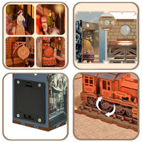 Kit de maison de poupée miniature en bois style époque vapeur Tonecheer Direct Factory, idéal pour les cadeaux d'entreprise en gros et les récompenses pour les employés
