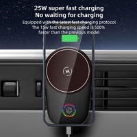 Chargeur sans fil magnétique rapide 25W pour voiture, certifié Qi2, avec ventilateur de refroidissement et interrupteur tactile RGB – Remise sur les achats en gros
