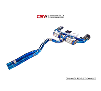 Système d'échappement Catback CGW CNC avec silencieux en titane bleu brûlé pour Audi RS3 2.5T Sportback, positionnement parfait du moule