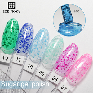 Gel de <span class=keywords><strong>sucre</strong></span> ICE NOVA vernis thermique semi permanent paillettes miroitant Hema/Tpo/Hpma gratuit adapté printemps changement d'humeur Gel OEM/ODM - Product Image 2