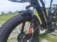 Vélo électrique adulte à pneus larges, moteur octogonal double 48V 750W, frein à disque mécanique, vente directe fabricant, prix bas