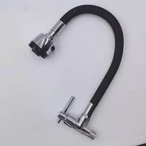 Grifo <span class=keywords><strong>de</strong></span> Cocina Montado en la Pared con Caño <span class=keywords><strong>de</strong></span> Silicona, <span class=keywords><strong>Manguera</strong></span> Flexible <span class=keywords><strong>de</strong></span> Goma, Precio <span class=keywords><strong>de</strong></span> Fábrica, Latón Negro, Moderno y Contemporáneo para <span class=keywords><strong>Fregadero</strong></span> <span class=keywords><strong>de</strong></span> Cocina - Product Image 2