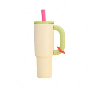 แก้วน้ำเก็บความร้อนสูญญากาศผนังสองชั้นด้ามจับสแตนเลสออกแบบโลโก้ได้ตามต้องการแก้วน้ำสำหรับเดินทางกลางแจ้งแบบพกพา - Product Image 5