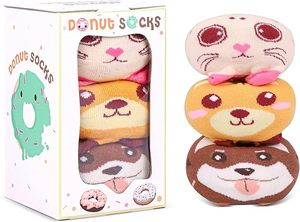 Nuova moda personalizzata divertente ciambella Macaron calzini lavorati a maglia novità graziosi calzini in cotone Funky confezioni regalo di compleanno - Product Image 6